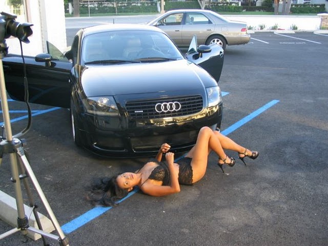 Audi TT Quattro Babe Car Girl 